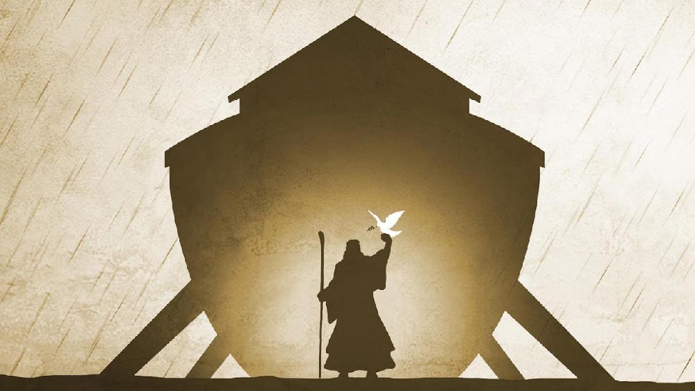 ঈশ্বর ঠিক করেন কেবলমাত্র নোয়া এবং তাঁর পরিবারই রক্ষা পাবেন। বাকি সব কিছুই ধ্বংস হয়ে যাবে। এমতাবস্থায় সৃষ্টিকে রক্ষা করতে নোয়া এক বিরাট জাহাজ বানাতে শুরু করেন, যেখানে তিনি, তাঁর পরিবার এবং একজোড়া করে প্রাণী (স্ত্রী ও পুরুষ) ঠাঁই পাবে। এ সবই তিনি ঈশ্বরের নির্দেশ মোতাবেক করেন।