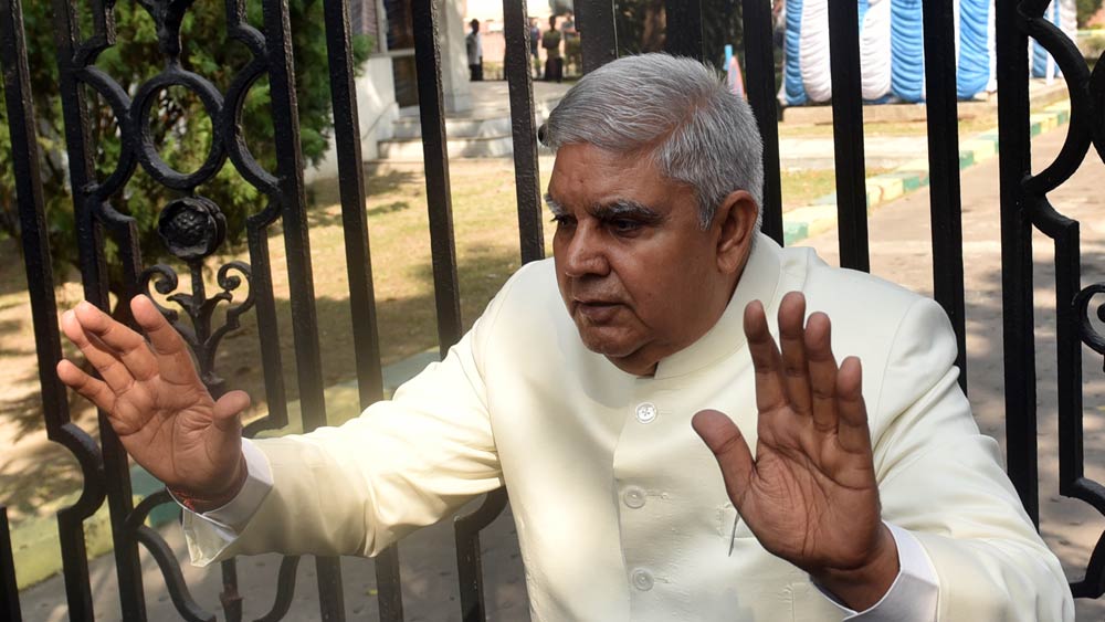  আইনজীবী হিসাবে কাজ করতে করতেই রাজনীতির আঙিনায় পা রাখেন ধনখড়। ১৯৮৯ সালে রাজনীতিতে তাঁর অভিষেক ঘটে। 