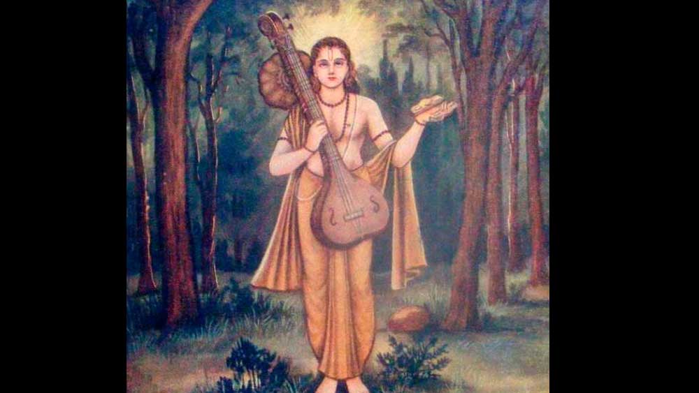 সেখানে দেবর্ষি নারদও উপস্থিত ছিলেন। তিনি কিন্তু প্রশংসায় অংশগ্রহণ করলেন না। তাঁর নীরবতা দেখে বাকিরা প্রশ্ন করেন। নারদ জানান, তিনি এর চেয়েও উৎকৃষ্ট এক ‘রামায়ণ’-এর সন্ধান জানেন।