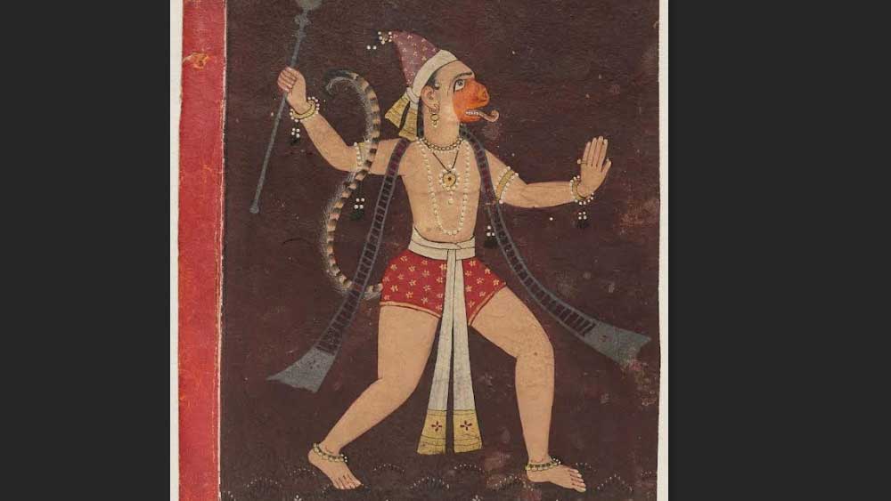 এমন সময় সেখানে আগমন ঘটে স্বয়ং হনুমানের। তিনি বাল্মীকিকে তাঁর অশ্রুমোচনের কারণ জিজ্ঞাসা করলে মহাকবি তাঁকে জানান, তাঁর সারা জীবনের কাজকে বিসর্জন দিতে ইচ্ছা করছে হনুমানের ‘রামায়ণ’ পড়ে।