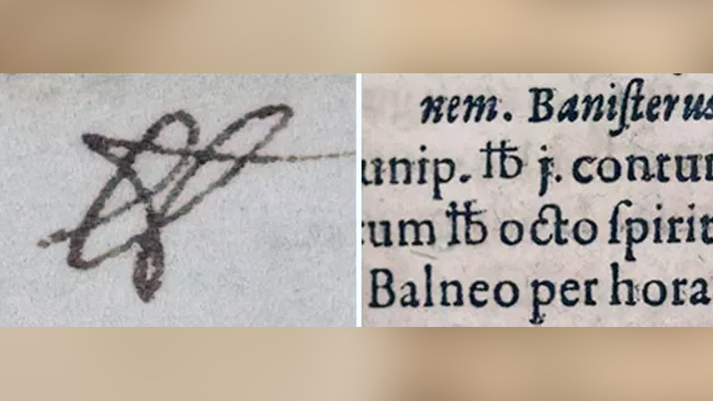 এই চিহ্নের উৎপত্তি হয়েছিল ওজন মাপার একক ‘পাউন্ড’ থেকে। ইংরেজি অক্ষরে এই একককে কাগজেকলমে বোঝানোর জন্য ‘এলবি’ লেখা হত। লাতিন শব্দ ‘লিব্রী পন্ডো’, যার আক্ষরিক অর্থ পাউন্ডে ওজন পরিমাপ করা।