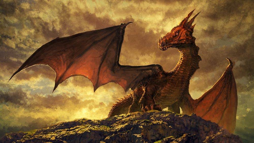 প্রতীচ্য সংস্কৃতিতে ‘ড্রাগন’ বলতে ডানা ও শিংযুক্ত চারপেয়ে এক বিশালাকার জন্তুকে বর্ণনা করা হয়েছে। এই জন্তুরা মুখ দিয়ে আগুন বের করতে পারত বলে উল্লেখ রয়েছে।