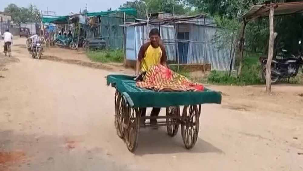 অন্তঃসত্ত্বা স্ত্রীকে ঠেলাগাড়িতে চাপিয়ে ছুটলেন যুবক, গিয়ে দেখলেন হাসপাতাল ফাঁকা!