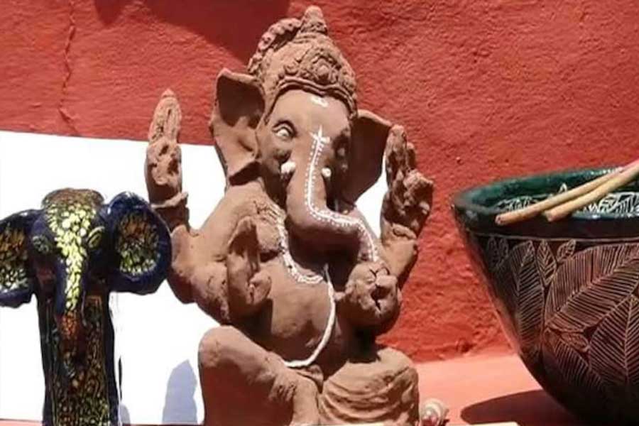 গণেশন জানান, গোবর দিয়ে তাঁর প্রথম কাজ হল গণেশ মূর্তি তৈরি। বলেন, “তখন জিনিসগুলো এমনিই তৈরি করেছিলাম। বিক্রিবাটা করব বলে ভাবিনি। প্রধানত, উৎসবের সময় অথবা ফসল কাটার শুরুতে এ সব গড়তাম। পরে প্রতি দিন তৈরি করা শুরু করি।’’