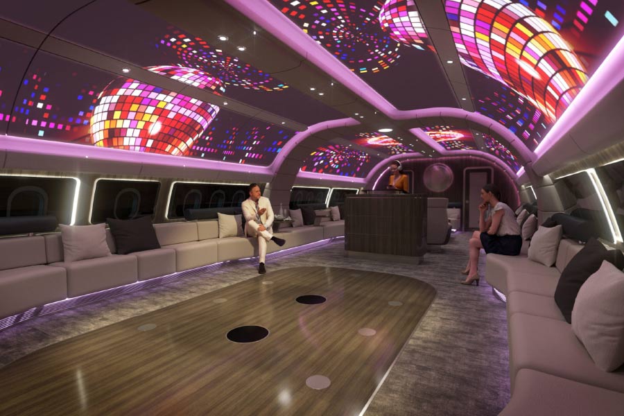 শরীরচর্চা করার জন্য রয়েছে ফিটনেস রুম। এমনকি বিমানে কেউ অসুস্থ হয়ে পড়লে তাঁর চিকিৎসার কথা ভেবে তৈরি করা হয়েছে মেডিক্যাল রুমও।