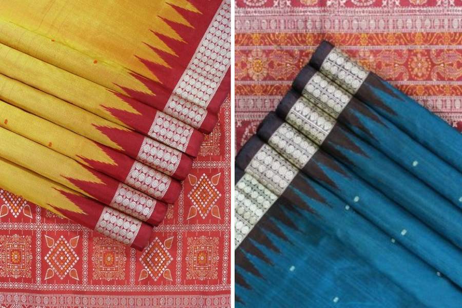 ব্যোমকাই: সিল্ক ও সুতির তৈরি এই শাড়ির প্রবর্তন উড়িষ্যায়। সারা শাড়ি জুড়ে ছোট ছোট ফুল আর শাড়ির পাড়ে মন্দিরের নকশা। আঁচলে থাকে ঠাস বুনোটের কাজ। এখন অবশ্য অনেক আধুনিক অন্য ডিজাইনের ব্যোমকাই শাড়ি পাওয়া যায়।  