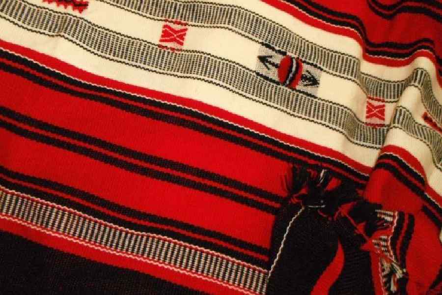 এই শালের নকশাগুলিতে নাগাল্যান্ডে প্রচলিত লোককাহিনি ফুটে উঠেছে। 