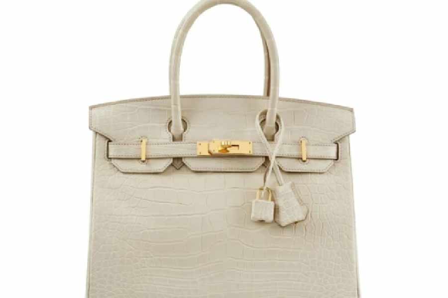 এমনিতে হার্মেস বার্কিনের ব্যাগ বেশ দামিই হয়। টিকটিকি থেকে কুমির— বিভিন্ন প্রাণীর চামড়া দিয়ে তৈরি হয় এই ব্র্যান্ডের ব্যাগ। ২০২১ সালে হার্মেস বার্কিন ৩০–এর একটি ব্যাগ নিলাম হল রেকর্ড দামে। বাদামি রঙের ওই ব্যাগটি ঘড়িয়ালের চামড়া দিয়ে তৈরি। তাতে আবার সোনার কাজ করা! 