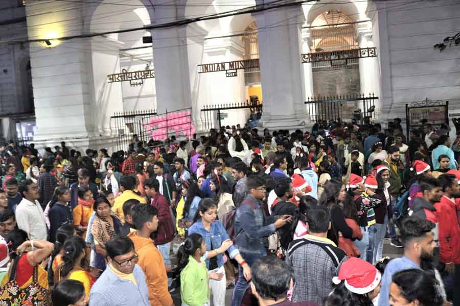 বড়দিনে ভারতীয় জাদুঘর। নিজস্ব ছবি।