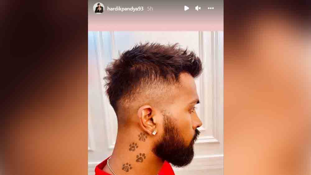 হার্দিকের নতুন লুক।