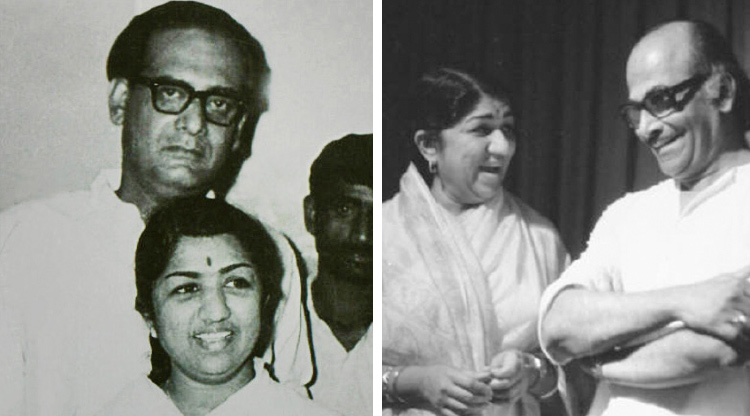 বাংলা সঙ্গীতের দুই প্রবাদপুরুষ হেমন্ত মুখোপাধ্যায় এবং সলিল চৌধুরীর সঙ্গে।