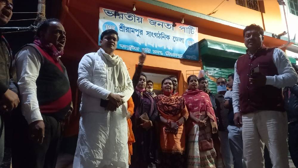 Protest in some districts over Bjp’s Candidate list dgtld