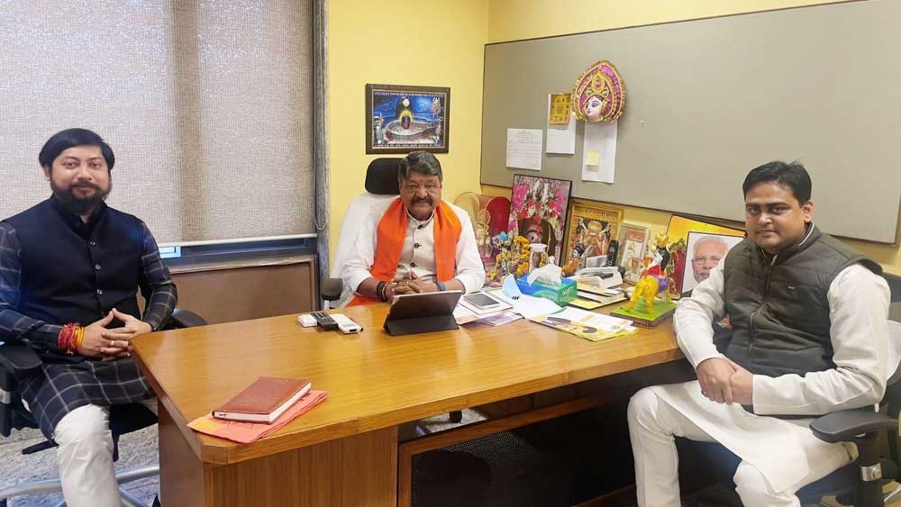 দিল্লিতে ১ ফেব্রুয়ারি কৈলাসের সঙ্গে বৈঠক করেন শান্তনু, নিশীথ।