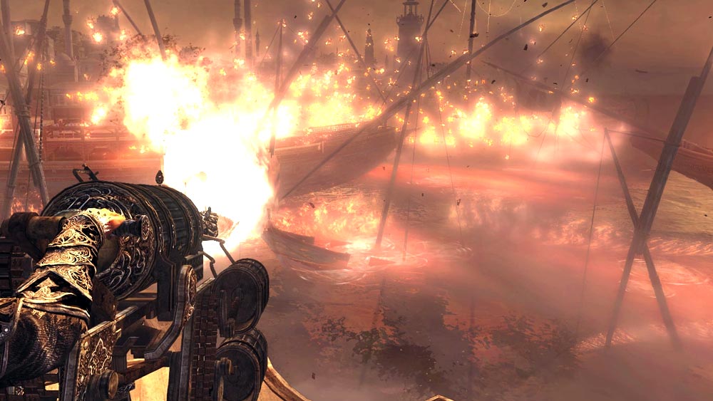 অনেকের দাবি, ‘তরল আগুনে’র গোলা ছোড়ার পাশাপাশি ধোঁয়া ছাড়তে ছাড়তে বিকট আওয়াজও করত ‘গ্রিক ফায়ার’। সে সময় অনেকটা ড্রাগনের মতো মনে হত এ অস্ত্রকে।