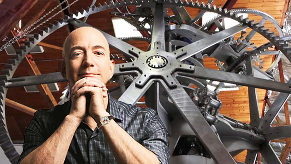 ‘দৈত্য’ ঘড়ি: দৈত্যাকৃতি ঘড়ি বানাচ্ছেন বেজোস। উচ্চতা প্রায় ৫০০ ফুট। দেড়খানা স্ট্যাচু অফ লিবার্টিকে উপর উপর রেখে দিলে যে দৈর্ঘ্য হবে তার চেয়ে সামান্য বেশি। পশ্চিম টেক্সাসের পাহাড়ি ঘড়িটি বানানোর জন্য প্রায় সাড়ে চার কোটি ডলার খরচ করছেন বেজোস। কাজও শুরু হয়ে গিয়েছে। বেজোস জানিয়েছেন, এই ঘড়ি এমন ভাবে তৈরি করা হচ্ছে যা ১০ হাজার বছর চলবে। 