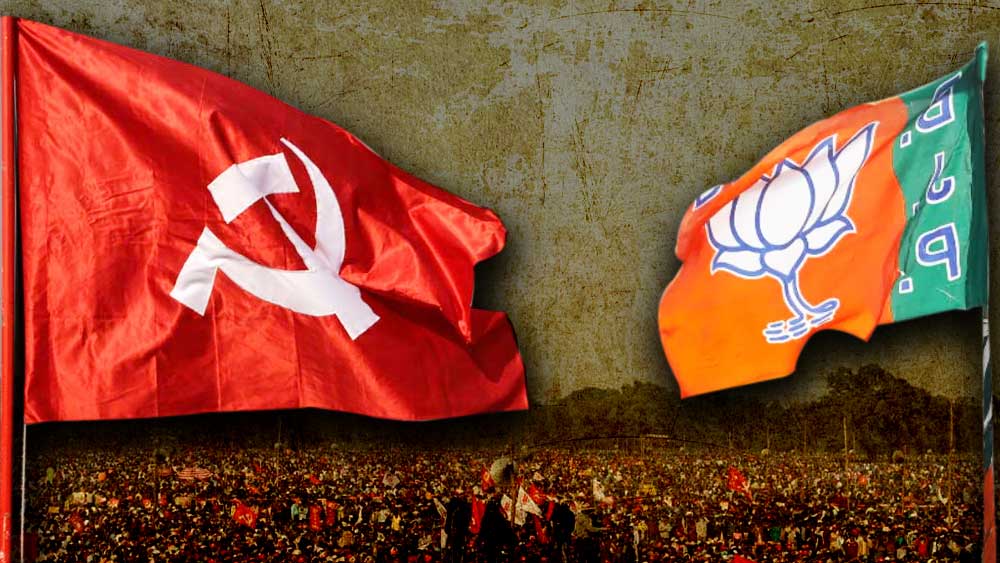 দ্বিতীয় হওয়ার দৌড়ে বিজেপি আর বামফ্রন্ট ২-২ ড্র! তবে মোট আসনে এগিয়ে বিজেপি