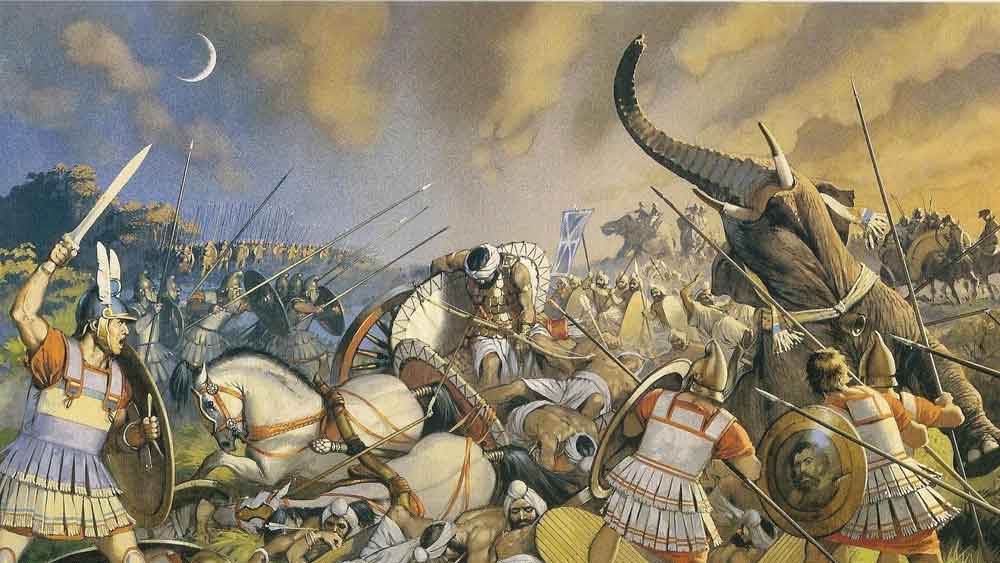 মান্ধাতা স্বর্গের সম্পূর্ণ অংশ জয় করতে চাইলে দেবরাজ ইন্দ্র প্রমাদ গণেন। তিনি মান্ধাতাকে জানান যে, লবণাসুর নামে এক অসুররাজকে মান্ধাতা তখনও পরাভূত করতে পারেননি। ইন্দ্রের প্ররোচনায় মান্ধাতা লবণাসুরের রাজধানী মধুপুরী আক্রমণ করেন।