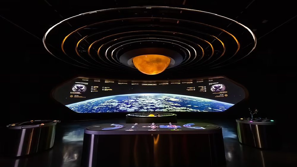 সবার উপরে রয়েছে মহাকাশের থিমযুক্ত ‘ওএসএস হোপ এক্সপেরিয়েন্টাল ডিসপ্লে’। এখানে ২০৭১ সালে একটি বিশাল মহাকাশ স্টেশনের ভিতরের জীবন কেমন হতে পারে তা চিত্রিত হয়েছে। ‘ওএসএস হোপ’ আদপে ভবিষ্যতের একটি আশা জোগায় দর্শনার্থীদের মনে।