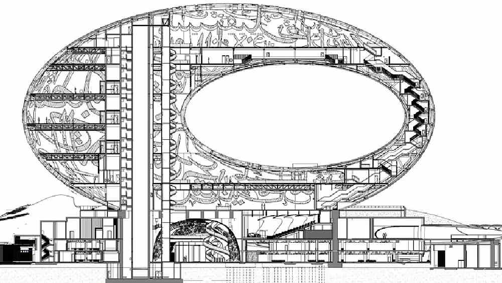 শুধুমাত্র সম্মুখভাগটি তৈরি করতেই সময় লেগেছে ১৮ মাসেরও বেশি। ১০২৪টি প্যানেল বেছে নেওয়ার কারণ হল, এটি ১০২৪টি চরিত্র নিয়ে গঠিত এক কিলোবাইটকে নির্দেশ করে। 