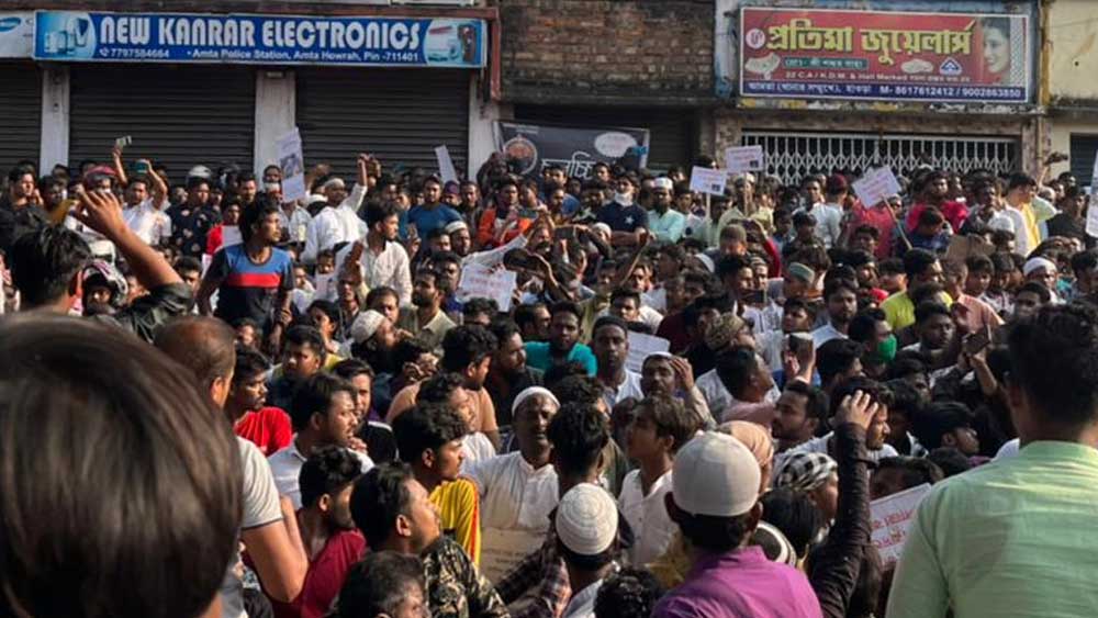 Anis Death Mystery: Protesters gheraoed Amta police station dgtl