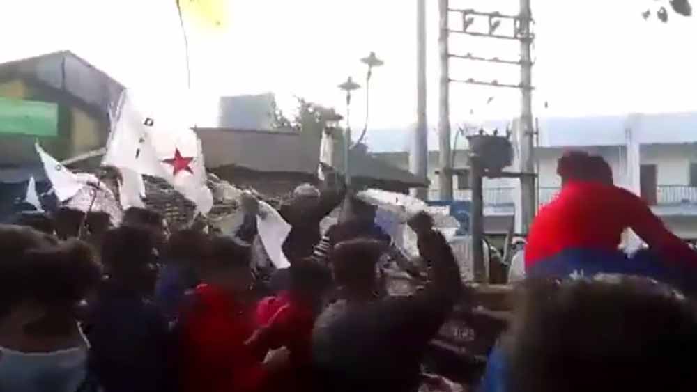 আমতা থানায় ডিওয়াইএফআইয়ের বিক্ষোভ