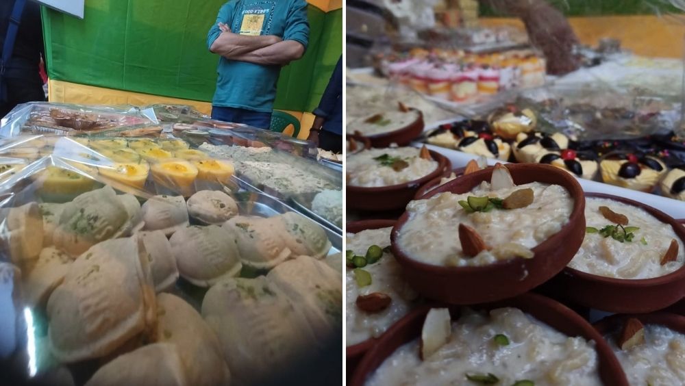 বাঙালির প্রিয় খাদ্য উৎসব এবং মিষ্টি থাকবে না তা হয়। এ বছরেও বহু নাম করা মিষ্টির দোকান স্টল দিয়েছে খাদ্যমেলায়। রয়েছে বিভিন্ন ফ্লেভারের রসগোল্লা থেকে জলভরা সন্দেশ, গুড়ের পায়েস সহ রকমারি মিষ্টি।