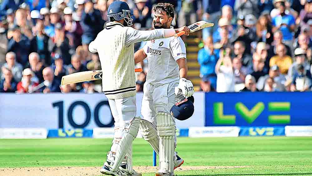 দুরন্ত: পন্থ-জাডেজার জুটিই ম্যাচে ফেরায় ভারতকে। ফাইল চিত্র