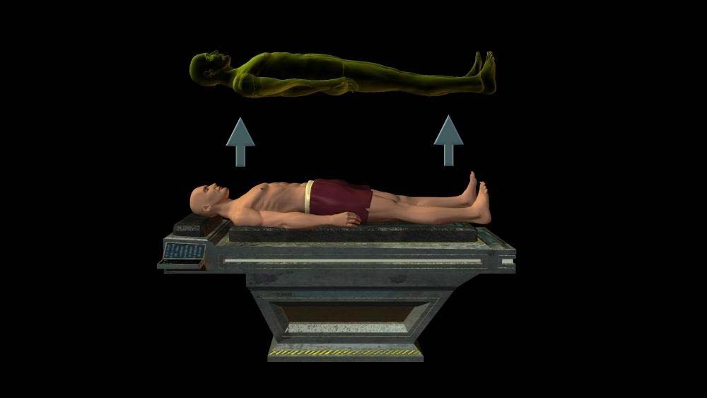 ‘এনডিই’-কে অনেকে ‘আউট অব বডি’ এক্সপিরিয়েন্স' বলেও ব্যাখ্যা করেন। অর্থাৎ দেহ থেকে বেরিয়ে এসে সত্তা নিজের দেহকেই দেখতে পায়, এমন এক অবস্থা।