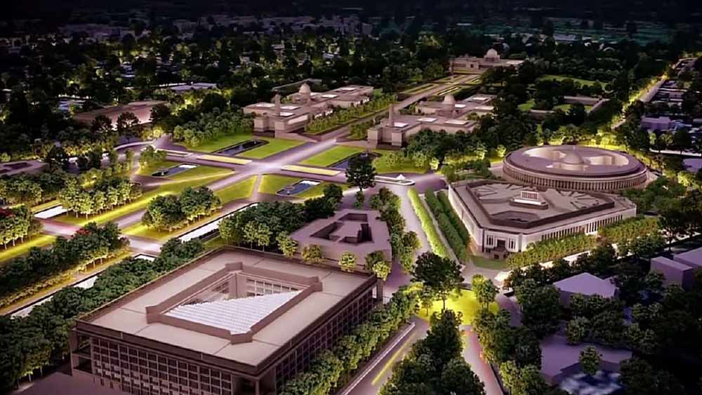 মোদীর দাবি, তাঁরা সংসদ ভবন মানে শুধুমাত্র প্রাসাদোপম অট্টালিকা নির্মাণ করছেন না। জাতীয় গৌরবের কাজ করছেন। সেটাই কর্মীদের মনে করিয়ে দেন তিনি। তাঁর কথায়, ‘‘আপনারা আমাদের উৎসাহ বাড়িয়ে দিয়েছেন, এত কম সময়ে কাজ শেষ করে।”