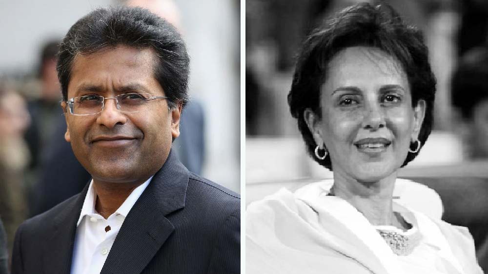 ললিত বরাবরই তাঁর ব্যক্তিগত জীবন আড়ালে রাখার চেষ্টা করেছেন। ফলে তাঁর প্রথম স্ত্রী মিনাল এবং তাঁর দুই ছেলেমেয়ে কখনওই চর্চার বিষয় হয়ে ওঠেননি। ললিতের প্রথম স্ত্রীর নাম মিনাল মোদী। বয়সে তাঁর থেকে ১০ বছরের বড়। ২০১৮-তে ক্যানসারে আক্রান্ত হয়ে মৃত্যু হয় তাঁর।