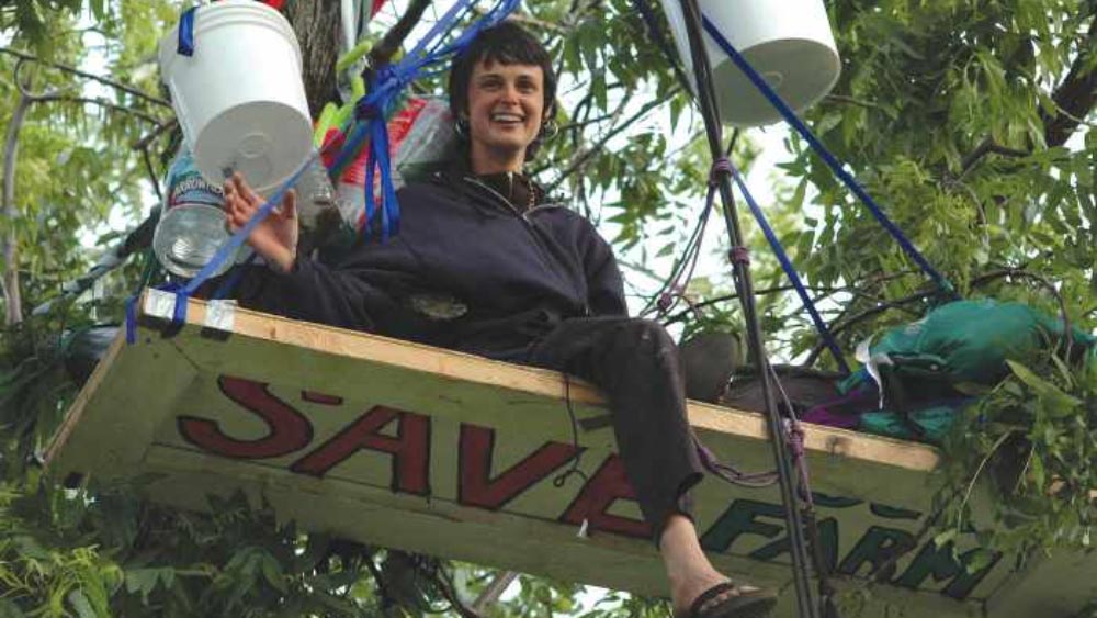 দু’বছর ধরে ‘লুনা’য় ছ’ফুট বাই চার ফুট একটি কাঠের পাটাতনে বসবাস করেছিলেন জুলিয়া। তাতে থাকার নানা কায়দাও শিখে নিয়েছিলেন। একটি কুকারে রান্নাবান্না বা গাছের ডালেই ব্যায়াম করা অথবা সৌরশক্তিতে নিজের মোবাইল চালু রাখার পদ্ধতিও জেনে নিয়েছিলেন তিনি। স্লিপিং ব্যাগের সঙ্গে নিজেকে দড়িতে বেঁধে তাতেই ঘুমোতেন। জুলিয়াকে খাবার জোগান দেওয়ার আট সদস্যের একটি দলও ছিল।