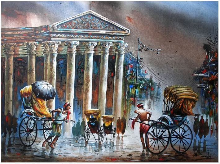 আনন্দ দাস – ‘কলকাতার রাস্তায় হাতে টানা রিক্সা’