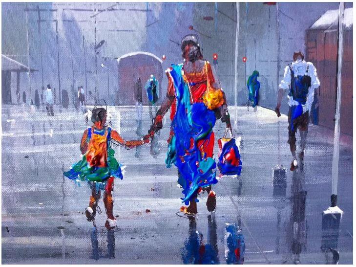 বিজয় বিশবাল – ‘রেল স্টেশনের ব্যস্ততা’