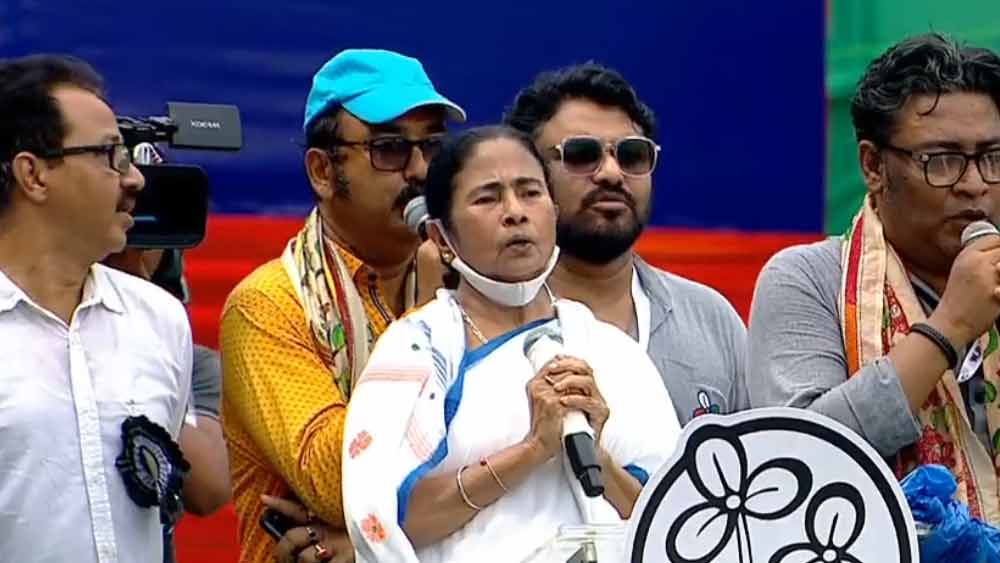 দল কেমন হবে? ২১ জুলাইয়ের মঞ্চে দাঁড়িয়ে মমতা বলেন, ‘‘আমি চাই দেশে একটি আদর্শ রাজনৈতিক দল থাকুক। সেটা হোক তৃণমূল। একটা আদর্শ সাংস্কৃতিক দল থাকুক। সেটা হোক তৃণমূল।’’ 