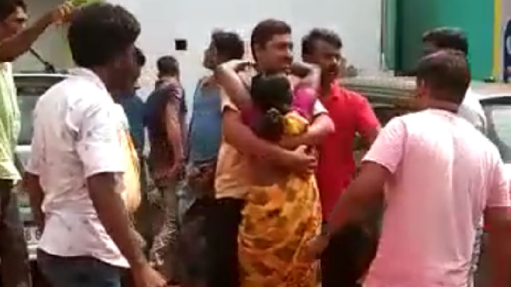 An Woman jumps over hospital building to save herself from fire dgtld