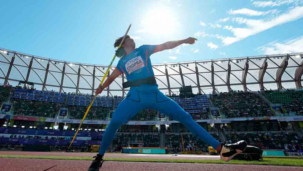 ইউজিনে বিশ্ব অ্যাথলেটিক্স চ্যাম্পিয়নশিপে নীরজ।