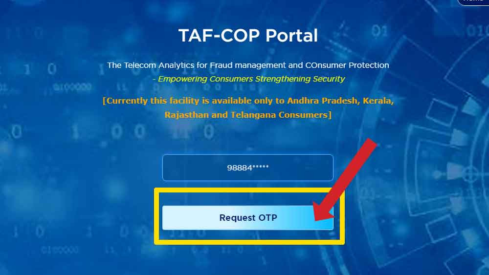 ওয়েবসাইট খুললেই নীচের দিকে দেখতে পাওয়া যাবে মোবাইল নম্বরের মাধ্যমে নথিভুক্তিকরণের একটি বাক্স। যে মোবাইল নম্বরটি আপনি জ্ঞানত আধারের সঙ্গে যুক্ত করেছেন, সেই নম্বরটি আপনাকে ওই বাক্সে লিখে ফেলতে হবে।