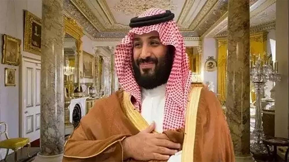 ভূগর্ভস্থ একটি অ্যাকারিয়ামের ধাঁচে গড়া চামড়ার সোফায় মোড়া একটি কাচের চেম্বারও রয়েছে প্রাসাদে। এ ছাড়া, তাতে দামি সুরা রাখার এলাহি বন্দোবস্তও করেছেন যুবরাজ। তাতে ৩,০০০ সুরার বোতল রাখা যায়। 