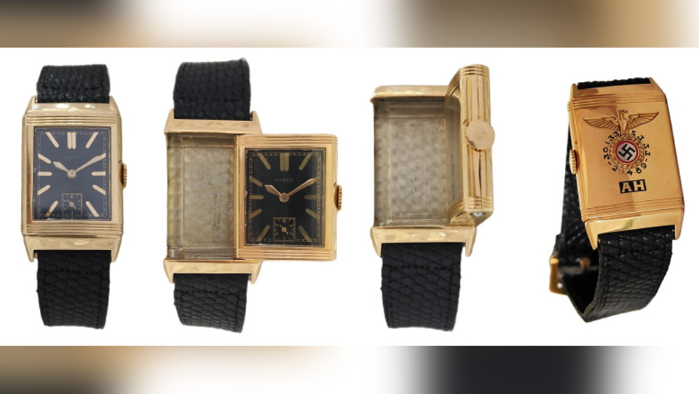 আলেকজান্ডার হিস্টরিক্যাল অকশনস জানিয়েছে, হাতঘড়িটির ‘ডায়ালে’র পিছনে হিটলারের নামের আদ্যক্ষর খোদাই করা রয়েছে। তার ঠিক নীচেই রয়েছে একটি উড়ন্ত ঈগল এবং নাৎসি জমানার স্বস্তিকা চিহ্ন।