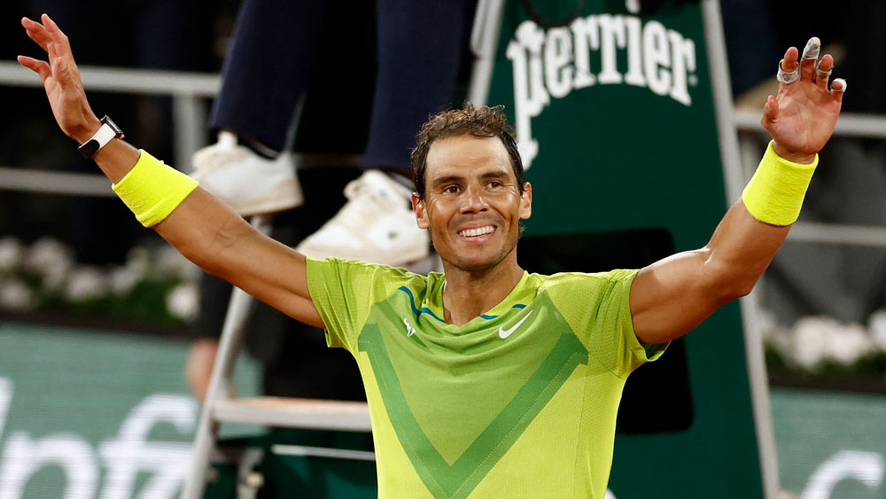 জোকোভিচকে হারানোর পরে নাদাল।