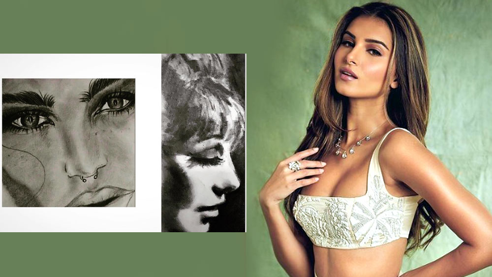 এই তালিকায় রয়েছেন বলিউডের নবাগতাও। তারা সুতারিয়া চারকোল পেনসিল ব্যবহার করে একটি স্কেচ এঁকে নেটমাধ্যমে আপলোড করেছিলেন। অবসর সময়ে ছবিটি এঁকেছেন বলেই ভক্তদের ধারণা।
