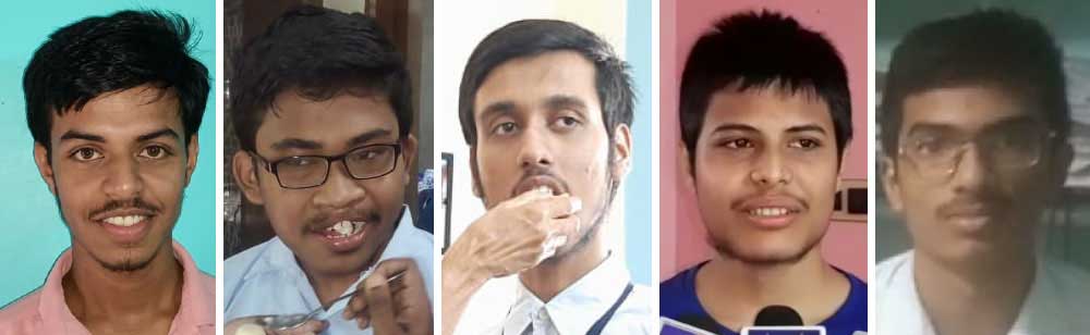 সৌরদীপ গুছাইত (দশম), রনিত সাউ (সপ্তম), দেবমাল্য নিয়োগী (অষ্টম), মৃত্যুঞ্জয় মণ্ডল (অষ্টম), সোহম বিশ্বাস (দশম)।