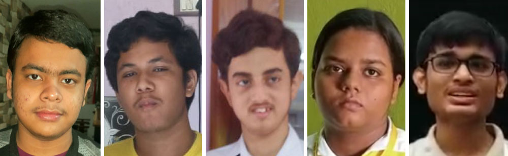 শ্রুতর্ষি ত্রিপাঠী (চতুর্থ), বিশ্বজিৎ মণ্ডল (নবম), সাগ্নিক দে (চতুর্থ), অনন্যা দাশগুপ্ত (তৃতীয়), নিরুপম দাস (ষষ্ঠ)।