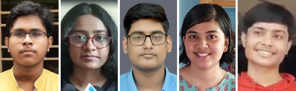 ঋতব্রত দাস (দশম), সম্পূর্ণা নন্দী (ষষ্ঠী), অভ্র চট্টোপাধ্যায় (অষ্টম), সুরভি চট্টোপাধ্যায়(অষ্টম), ফারহান বিশ্বাস (অষ্টম)।