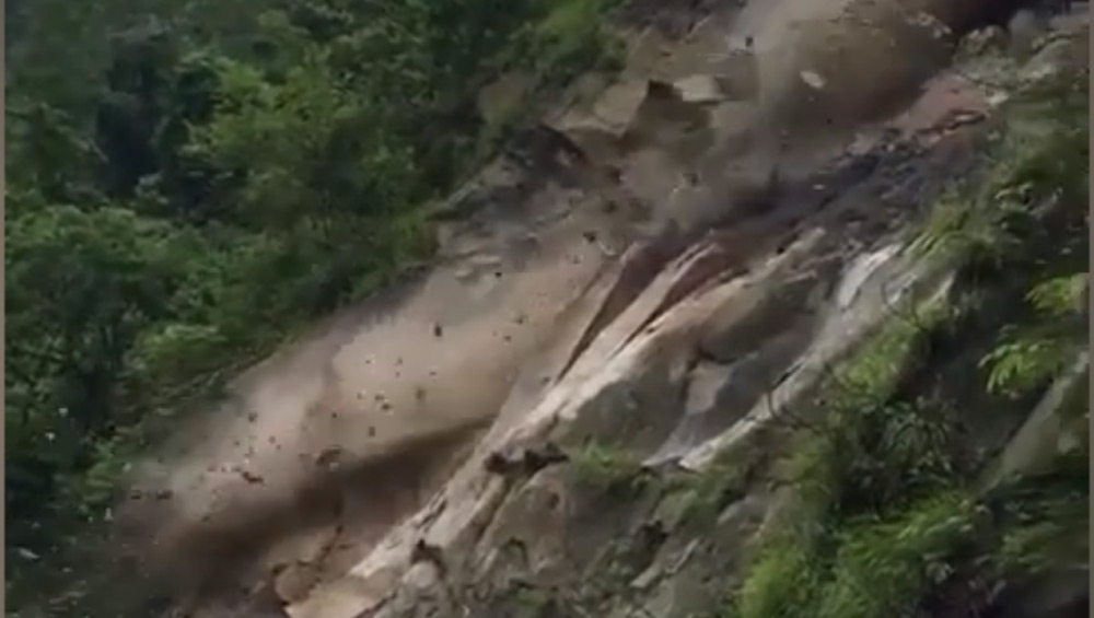 Land Slide near sevak coronation bridge dgtld