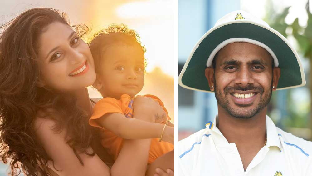 রঞ্জি সেমিফাইনালে শতরানের পর পকেট থেকে চিরকুট বার করে স্ত্রী-পুত্রকে দেখালেন মনোজ