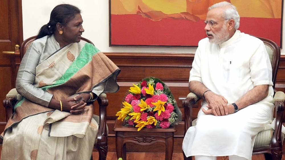 দ্রৌপদী বিজেপির তফসিলি উপজাতি মোর্চার ভাইস-প্রেসিডেন্ট ছিলেন। দলীয় সূত্রের খবর, দক্ষতার সঙ্গে সংগঠন সামলেছেন তিনি।