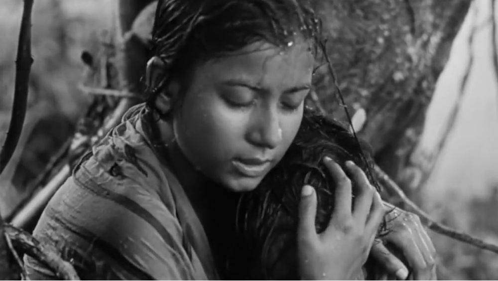 ‘পথের পাঁচালী’ ছবিতে বৃষ্টির দৃশ্য