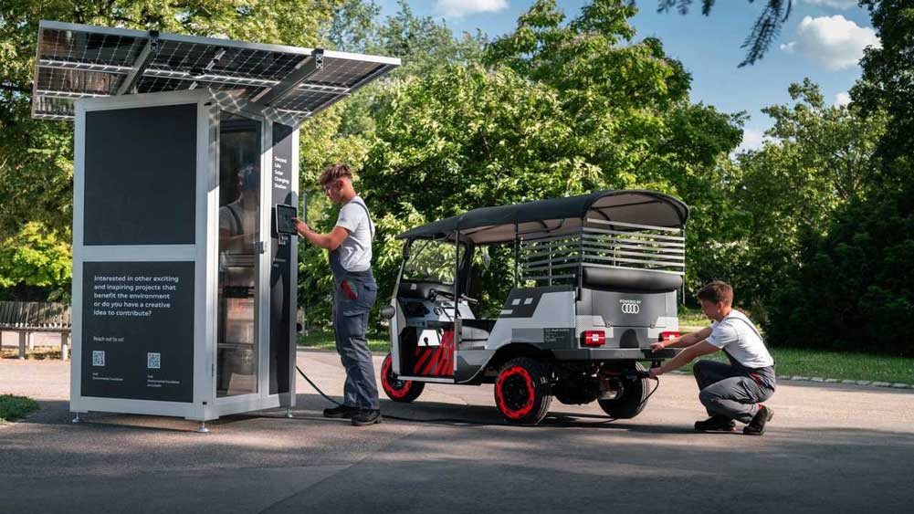 ন্যুনামের বক্তব্য, তারা জীবাশ্ম জ্বালানি ব্যবহার করার দিকে পা বাড়াবেই না। তাদের রিকশা চার্জ দেওয়ার জন্য তারা সৌরবিদ্যুৎচালিত চার্জিং স্টেশন স্থাপন করবে।