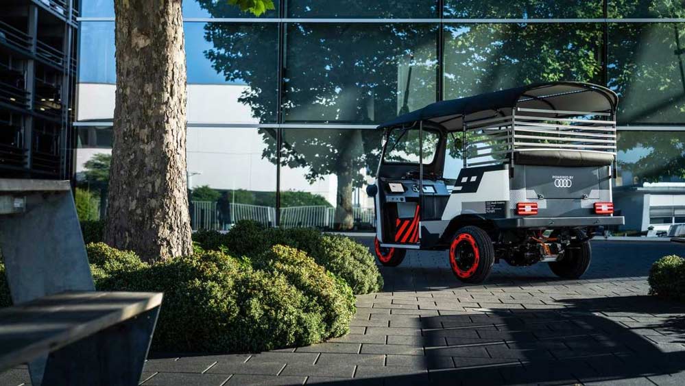  ব্যবহৃত অডি ই-ট্রন ব্যাটারি দ্বারা চালিত ই-রিকশাগুলি ২০২৩ সালের প্রথম দিকে একটি পাইলট প্রকল্পের মাধ্যমে প্রথম ভারতীয় রাস্তায় দেখা যেতে পারে।